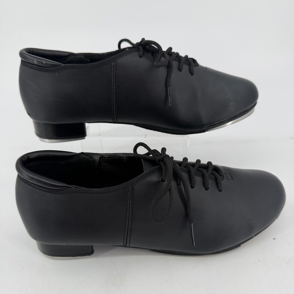 Theatricals T9500 Black Lace Up Tap Shoes Women 8.0 Matte Dance Oxford